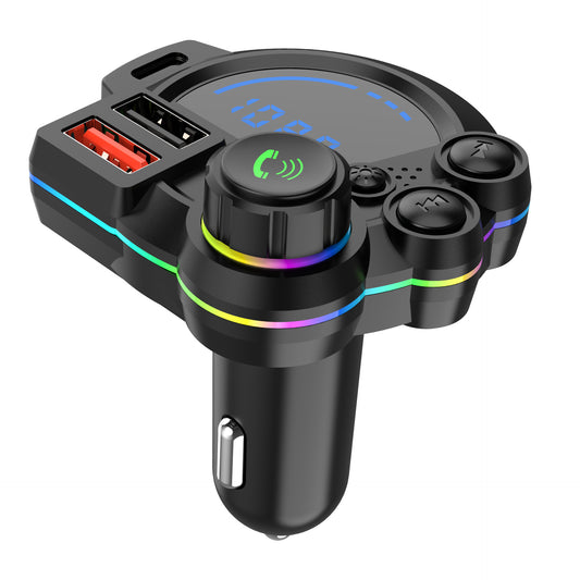 Bluetooth FM Transmitter with Dual Fast Charging