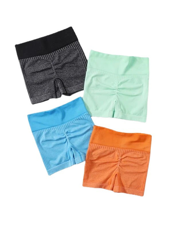 Yoga Shorts Women Ins Wind Running Quick Drying Fitness Vertical Buttocks High Elastic Shorts
