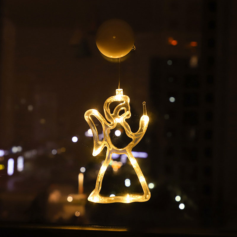 Christmas Atmosphere Decorative Lights LED Lights Christmas Sucker Lights Window Lights Window Scene Arrangement