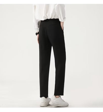 Casual men's small footed high-end drape suit pants