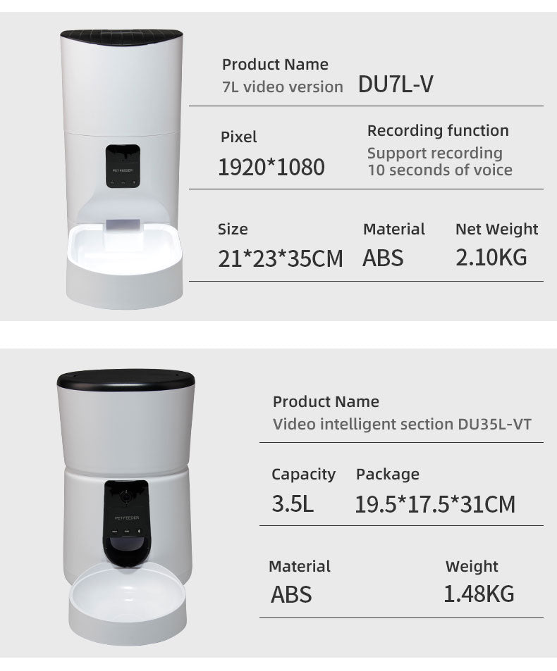 Wifi Smart APP Pet Feeder Household use Microchip Dog Automatic Pet Feeder Automatic Pet Feeder