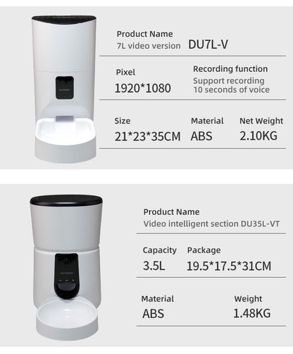 Wifi Smart APP Pet Feeder Household use Microchip Dog Automatic Pet Feeder Automatic Pet Feeder