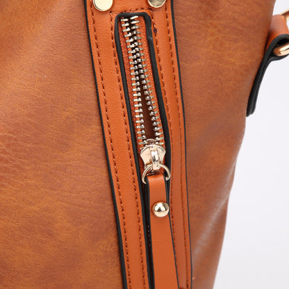 Factory Price Wholesale Guangzhou Women's Bag European And American Foreign Trade New Generous Bag Hand-Held Shoulder Crossbody Women's Bag