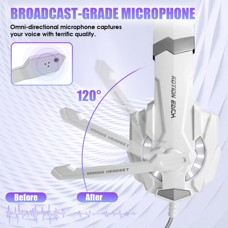 G9000 Head mounted Gaming Earphones Wired Earphones Computer Esports Gamepad Earphones