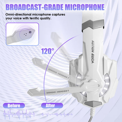 G9000 Head mounted Gaming Earphones Wired Earphones Computer Esports Gamepad Earphones