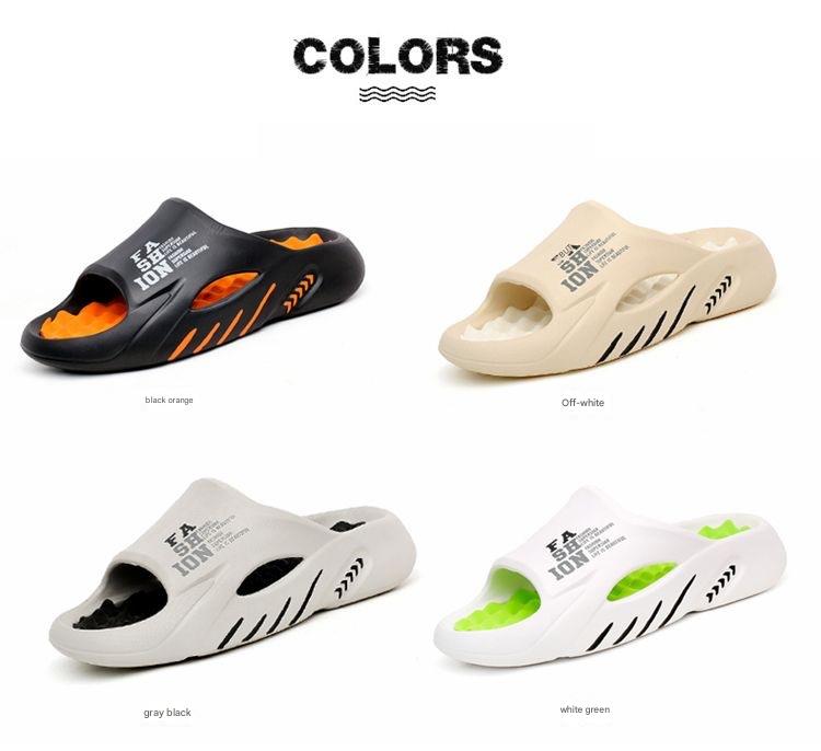 Stomp Feeling Ins Slippers Men's Stomp Feeling Thick Bottom Home Summer Essential Slippers Women's Casual Men's Fashion Outdoor