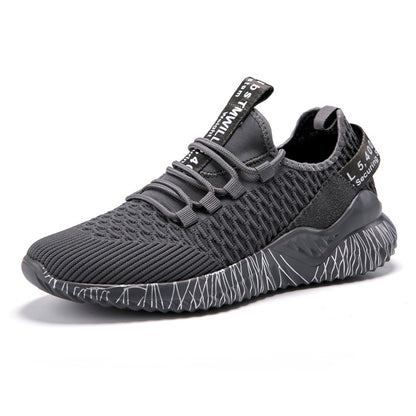 Non-Slip Unisex Light Breathable Running Shoes Wear-resistant Lace-Up Sport Shoes Mans Fashion Sneakers