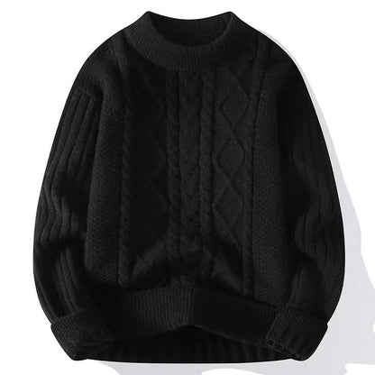 Thickened twisted woolen sweater
