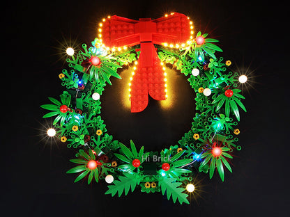 Building block lighting compatible with LEGO 40426 Christmas wreath holiday gift LED lights LEGO lights