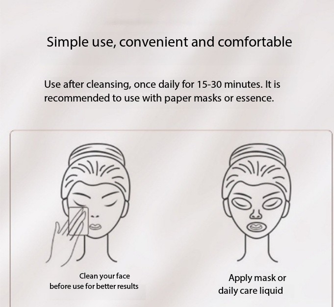 LED light therapy mask beauty device