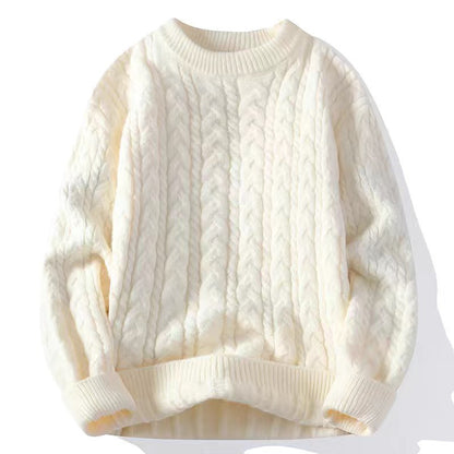 Thickened twisted woolen sweater