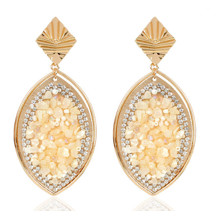 Color Macadam Earrings Contrast Color Fashion Style Summer Earrings Women