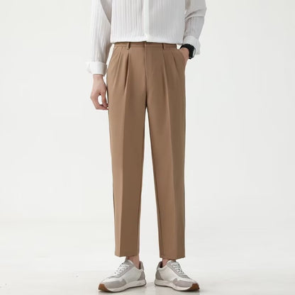 Casual men's small footed high-end drape suit pants