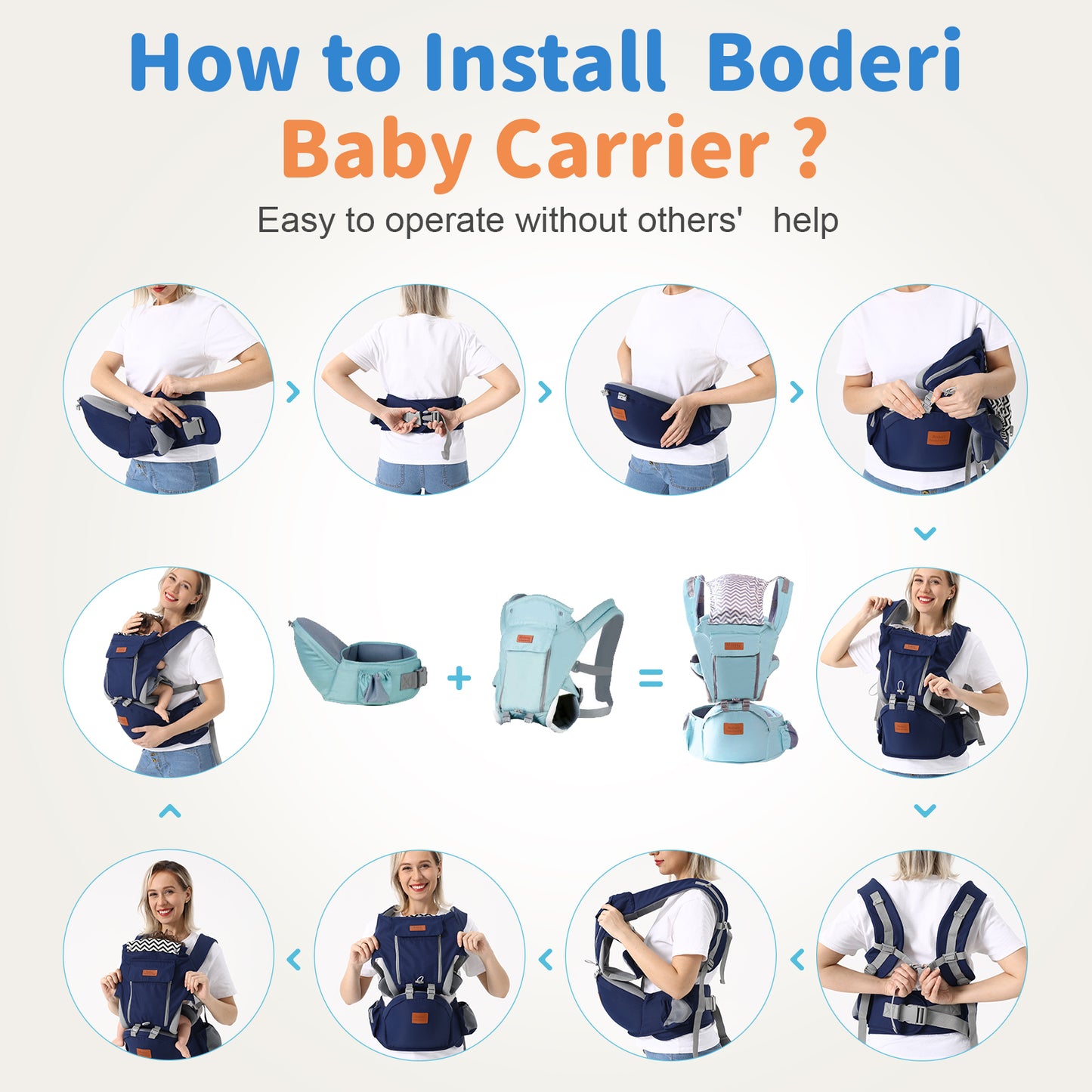 Multi-functional Baby Waist Stool For Newborns To Hold The Baby Artifact Toddler Front And Rear Dual-purpose Baby Carrier