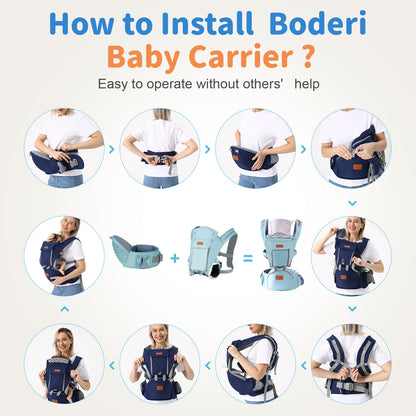 Multi-functional Baby Waist Stool For Newborns To Hold The Baby Artifact Toddler Front And Rear Dual-purpose Baby Carrier