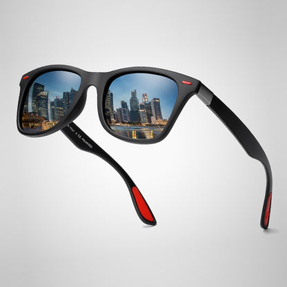 Polarized Sunglasses Men Women Classic Square Plastic Driving Sun Glasses Male Fashion Black Shades UV400