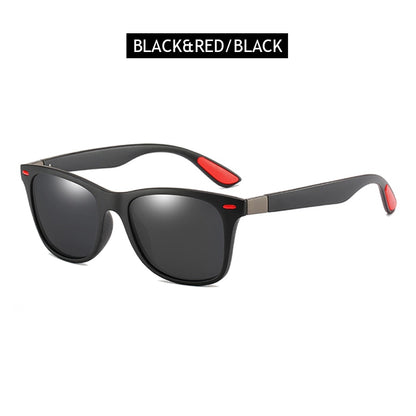 Polarized Sunglasses Men Women Classic Square Plastic Driving Sun Glasses Male Fashion Black Shades UV400