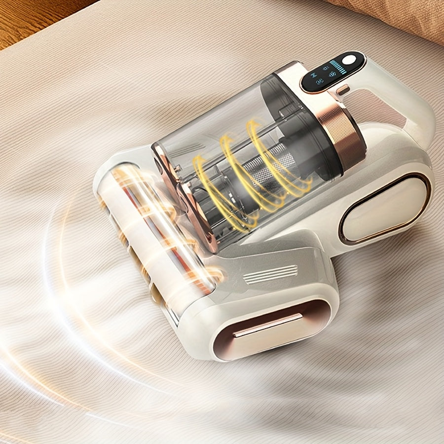 New Double Dust Cup Roller Portable Household Sterilization Mite Removal Bed Vacuum Cleaner Strong Suction Large Suction Mite Removal Instrument