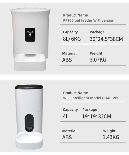 Wifi Smart APP Pet Feeder Household use Microchip Dog Automatic Pet Feeder Automatic Pet Feeder