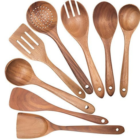 Wooden spatula and spoon