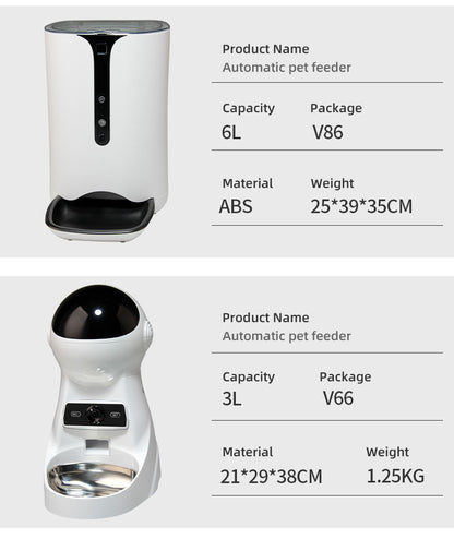 Wifi Smart APP Pet Feeder Household use Microchip Dog Automatic Pet Feeder Automatic Pet Feeder