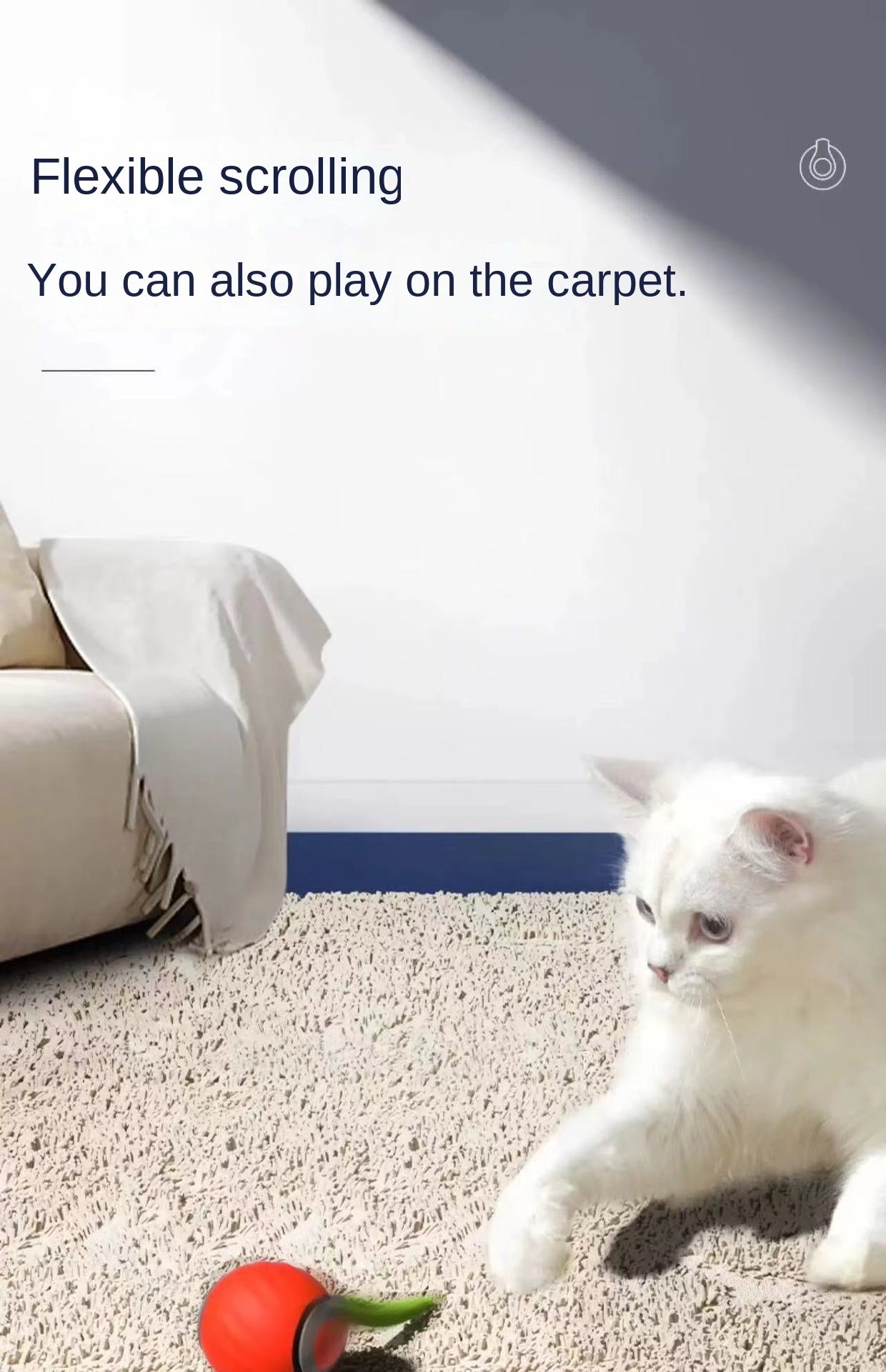 Pet Attraction Cat Toy Self-Entertainment Intelligent Interactive Cat Ball Automatic Teaser Stick Energy Consumption Tumbler Ball