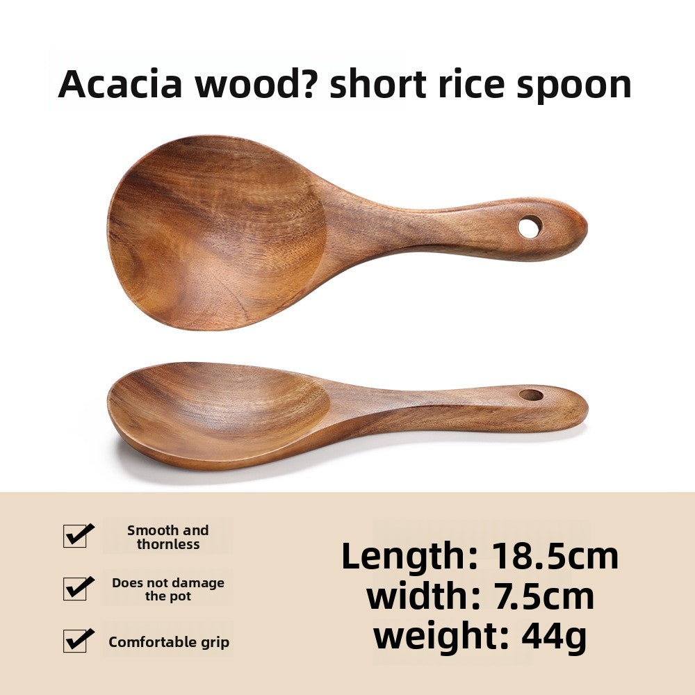 Wooden spatula and spoon
