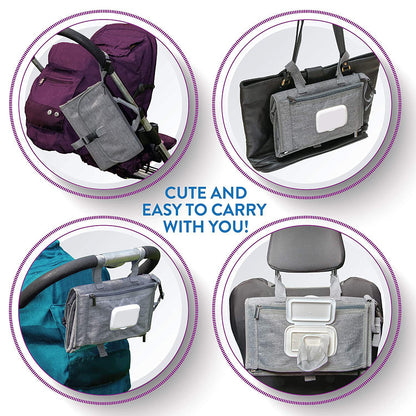Multi-functional baby diaper changing bag storage