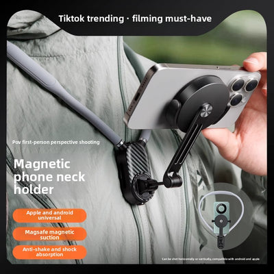 Adjustable Neck Phone Mount for Hands-Free Recording