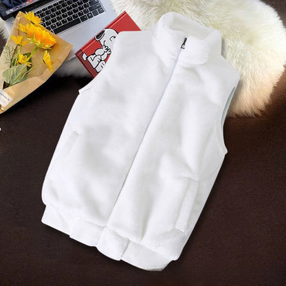 Rabbit fur imitation leather jacket