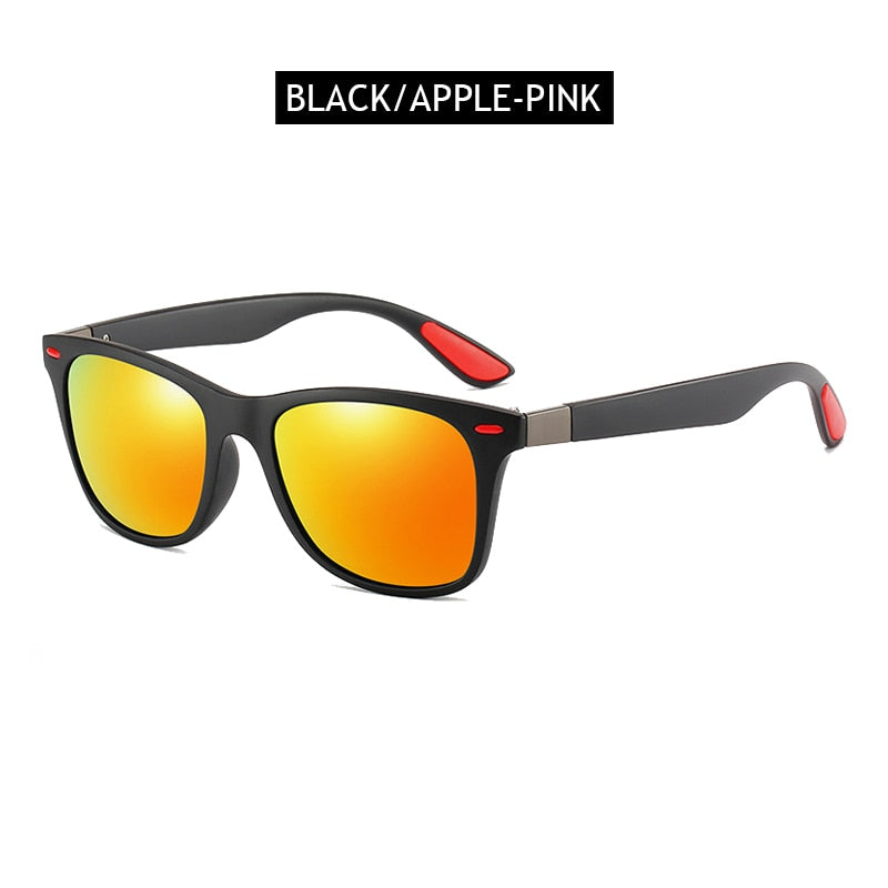 Polarized Sunglasses Men Women Classic Square Plastic Driving Sun Glasses Male Fashion Black Shades UV400