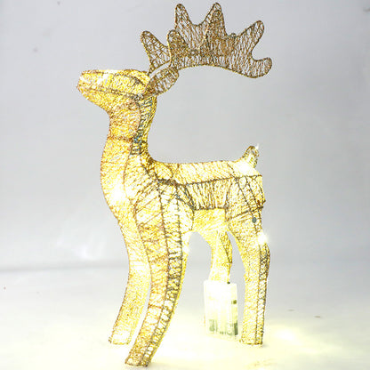 Christmas decoration iron deer decoration props 40cm lighting decoration Christmas lighting decoration