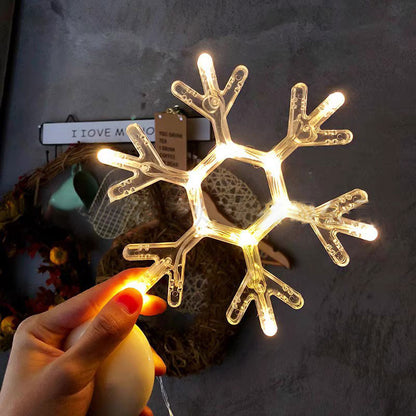 Christmas Atmosphere Decorative Lights LED Lights Christmas Sucker Lights Window Lights Window Scene Arrangement