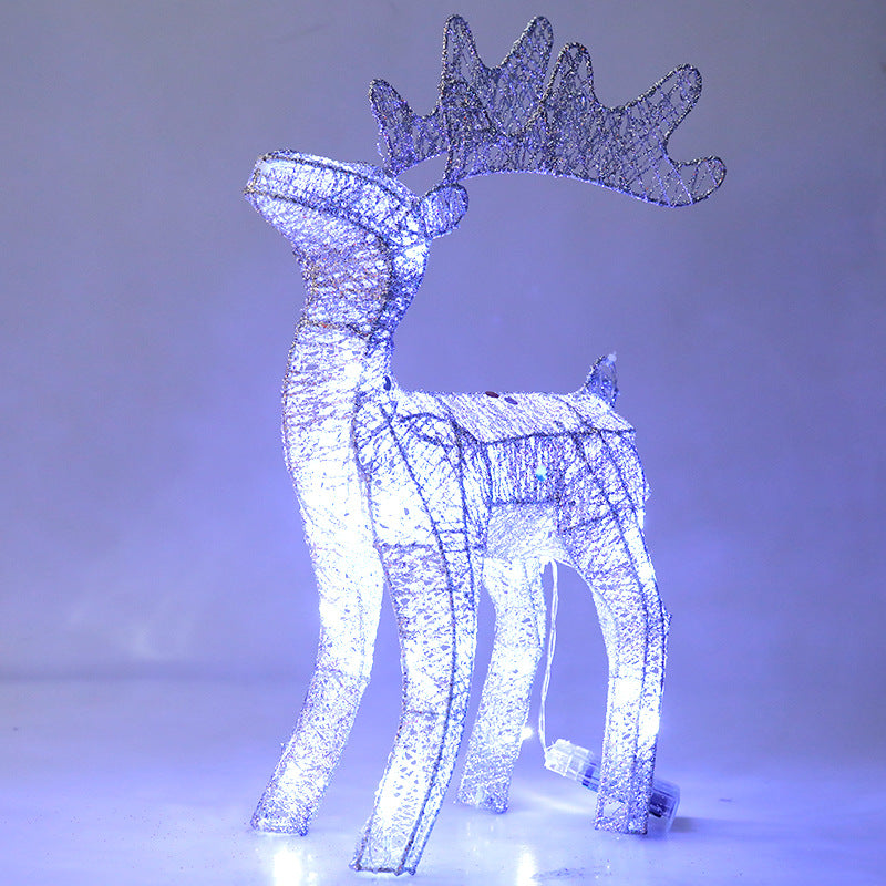 Christmas decoration iron deer decoration props 40cm lighting decoration Christmas lighting decoration