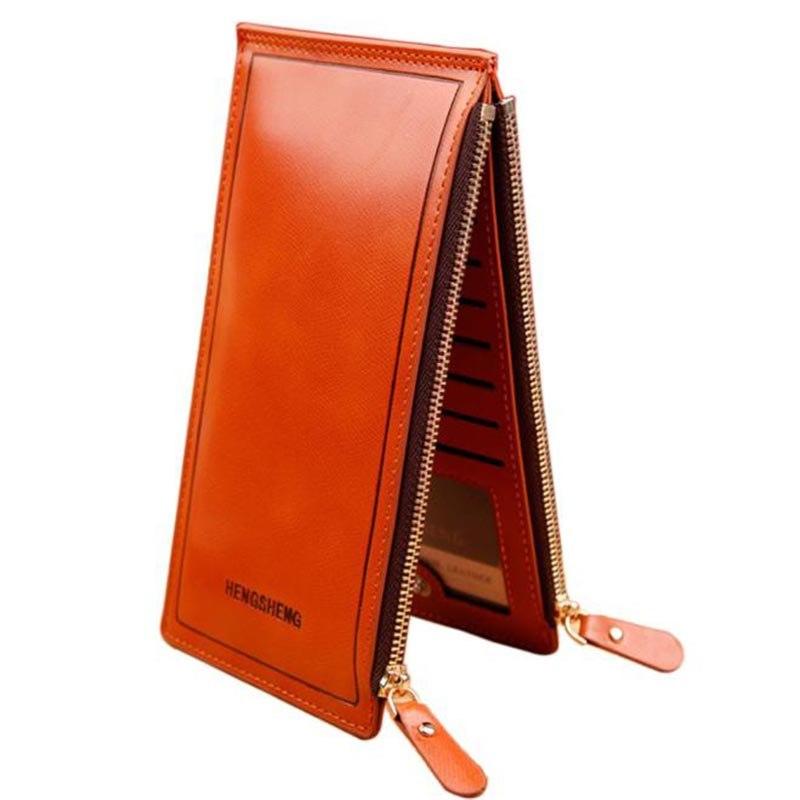 Fashion Women's Handbag Long Wallet Zipper Pocket Women's Purse Coin Card Holder Clutch Bifold Slim Purse Coin Female