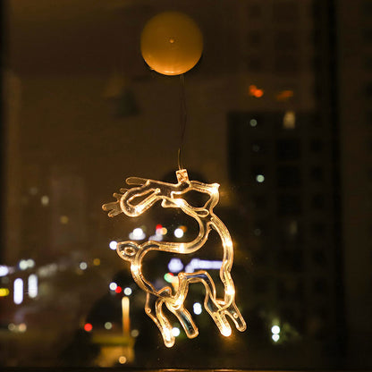 Christmas Atmosphere Decorative Lights LED Lights Christmas Sucker Lights Window Lights Window Scene Arrangement