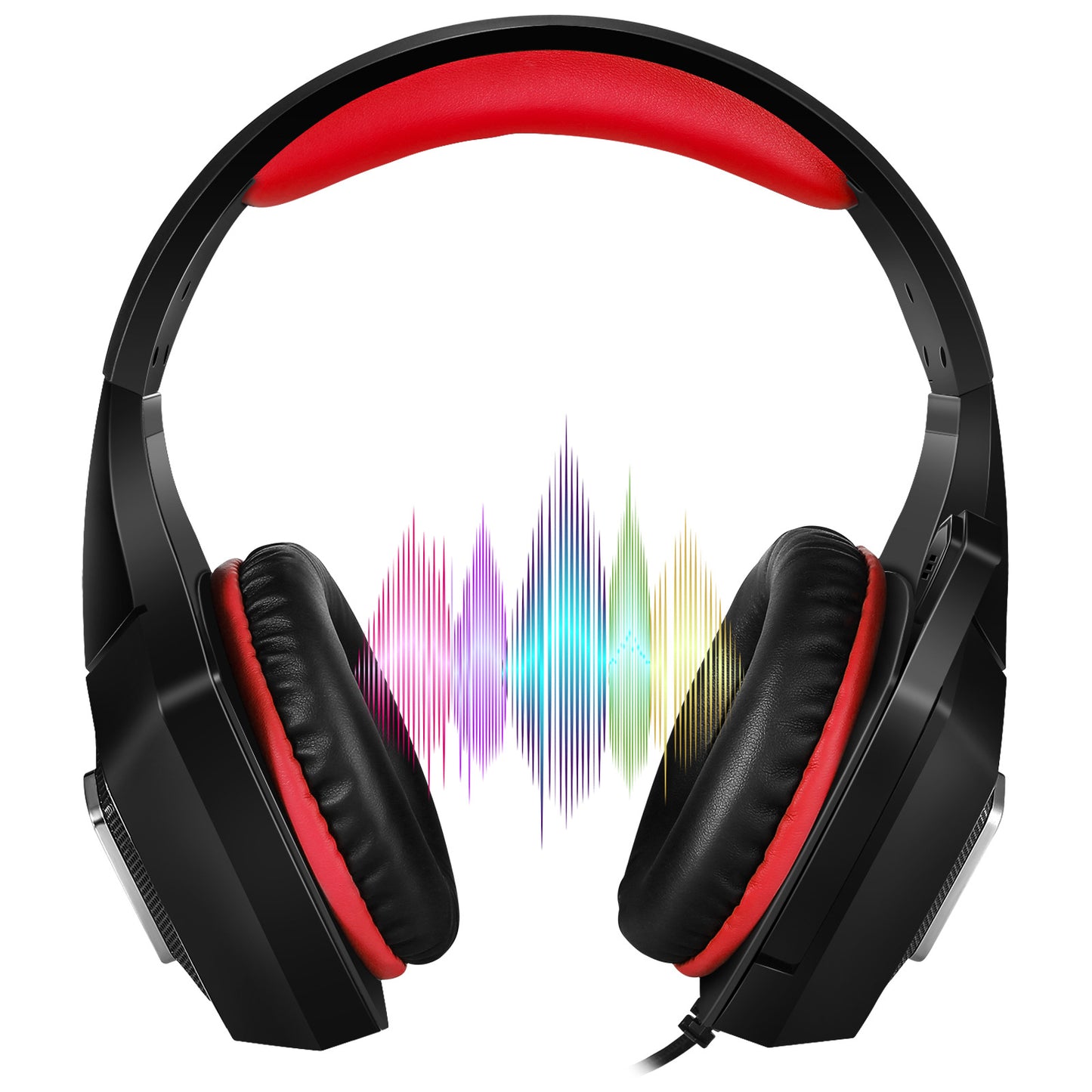 Head mounted gaming headphones colorful RGB wired computer headphones game controller headphones