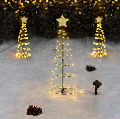 Christmas Decoration Holiday Dress Up Scene Layout Creative New Solar Led Christmas Tree