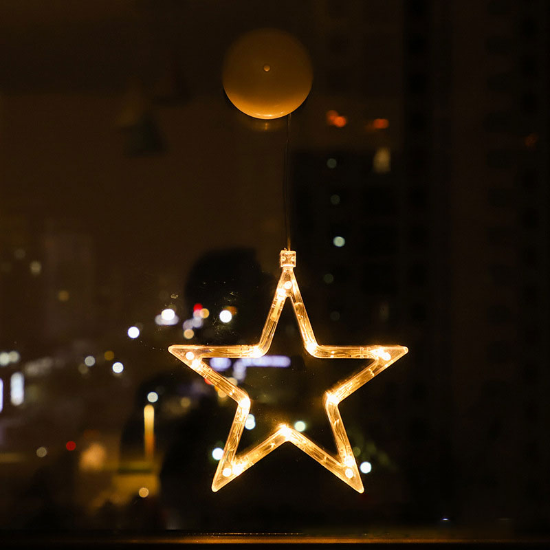 Christmas Atmosphere Decorative Lights LED Lights Christmas Sucker Lights Window Lights Window Scene Arrangement