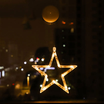Christmas Atmosphere Decorative Lights LED Lights Christmas Sucker Lights Window Lights Window Scene Arrangement