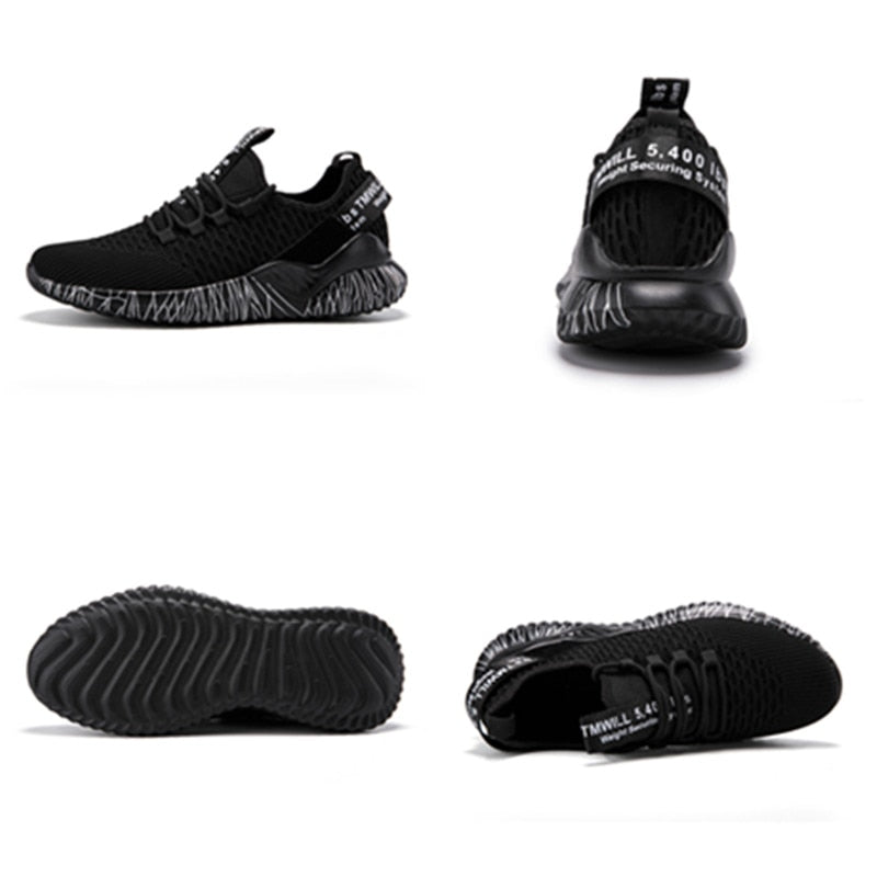 Non-Slip Unisex Light Breathable Running Shoes Wear-resistant Lace-Up Sport Shoes Mans Fashion Sneakers