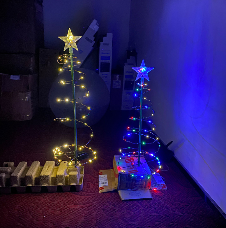 Christmas Decoration Holiday Dress Up Scene Layout Creative New Solar Led Christmas Tree