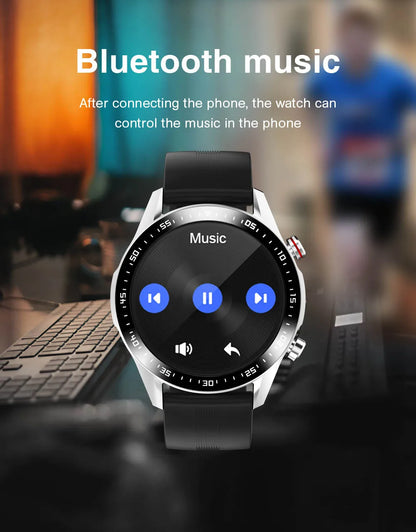 E1-2 Smart Watch Men Bluetooth Call Custom Dial Full Touch Screen Waterproof Smartwatch For Android IOS Sports Fitness Tracker