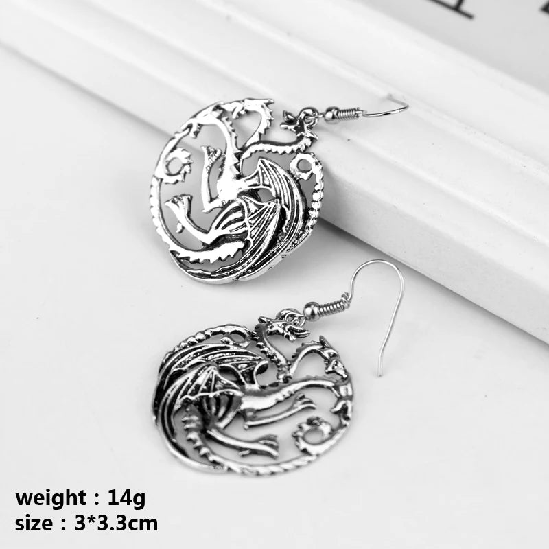 Game Of Thrones Targaryen Earrings movies jewelry