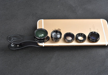APEXEL 5 in 1 Fisheye Wide Angle Macro lens Telescope telephoto lens CPL Mobile Phone mini camera lens for iPhone Samsung xiaomi