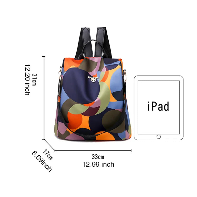 Fashion Anti-theft Women Backpacks Famous Brand High Quality Waterproof Oxford Women Backpack Ladies Large Capacity Backpack