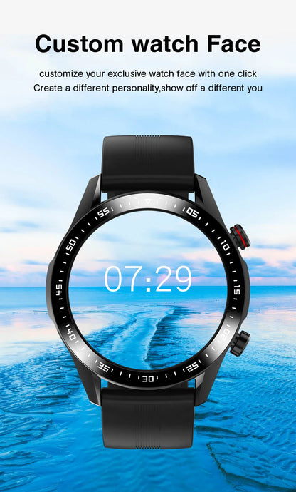 E1-2 Smart Watch Men Bluetooth Call Custom Dial Full Touch Screen Waterproof Smartwatch For Android IOS Sports Fitness Tracker