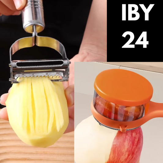 Stainless Steel Grater Kitchen Multifunctional Peeler Household Non-Hurt Hand Peeling Knife Dual-Use