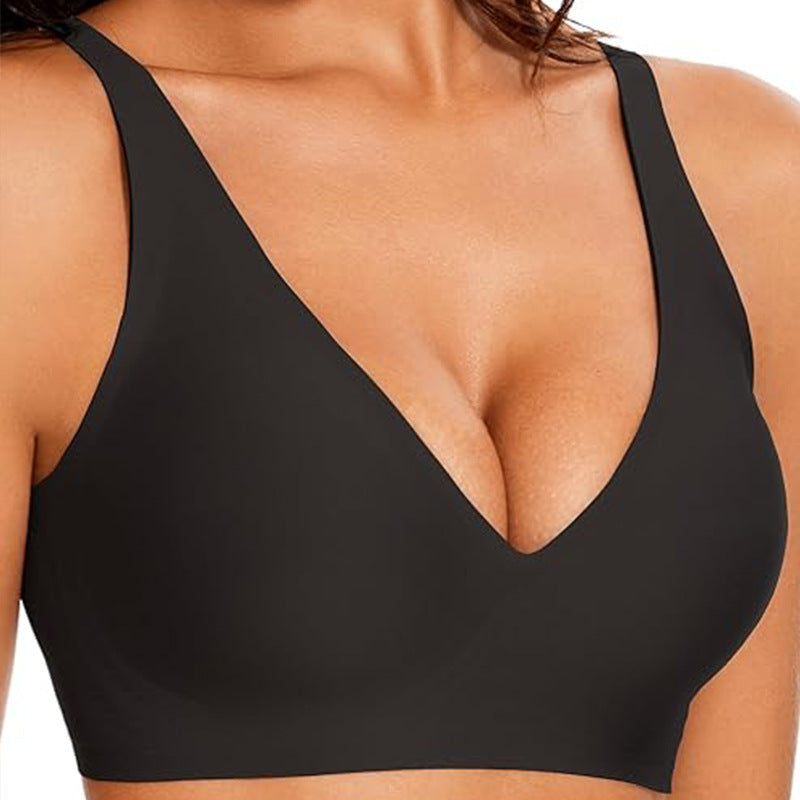 Cross-Border Exclusive Foreign Trade Women's Popular Seamless Wireless Comfortable Full-Cup Bra Amazon Hot Sale In Stock