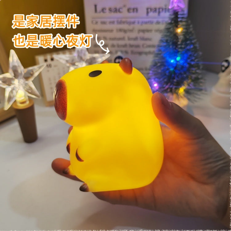 New Dolphin Door Kappi Barra Night Light Ornaments Small Gift Guinea Pigs Silicone Creative Gift Ornaments Atmosphere Light